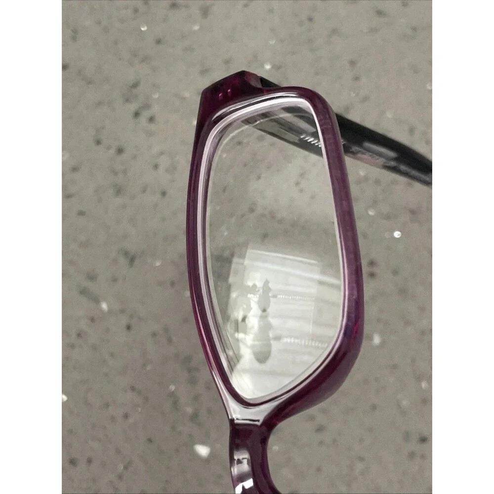 AZC220 COL 80 purple Eyeglasses Frames ONLY Rectangle Full Rim 49-15-135